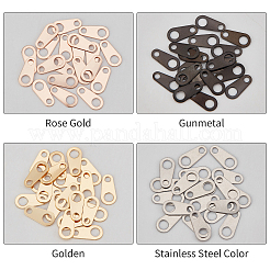 80 шт. 4-х цветные цепные петли из нержавеющей стали 304 STAS-UN0030-86