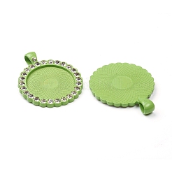 Aleación colgante ajustes cabujón&nbsp;PALLOY-WH0066-33C
