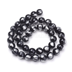 Abalorios de jade natural de mashan hebras&nbsp;G-G833-12mm-09
