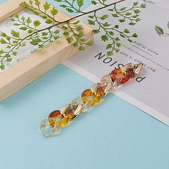 Прозрачные акриловые цепочки для бордюров ручной работы с блестками X-AJEW-JB00867