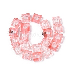 Вишневого кварца стеклянные бусы пряди G-N342-101