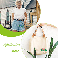 15 шт. 15 цвета компьютеризированная вышивка ткань утюгом / пришить патчи DIY-FH0001-13