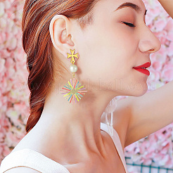 8 шт. подвески из настоящей 18-каратной позолоченной латуни с эмалевым покрытием&nbsp;KK-BBC0007-46