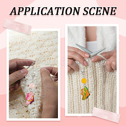 20 шт. эмалевые маркеры стежков-бабочки из сплава HJEW-SC0001-52