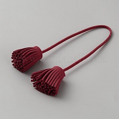 Hängende Ornamente mit Quastenbesatz aus Wildlederimitat&nbsp;HJEW-WH0036-126A