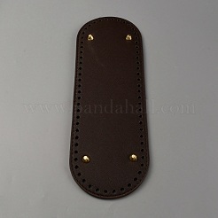 Ovale pu-leder strickhäkeln taschen nagel boden shaper pad&nbsp;PURS-WH0001-64C