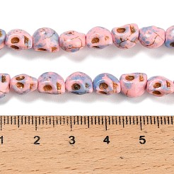 Синтетических нитей бирюзовые бусы TURQ-F019-02