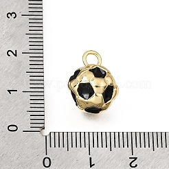 Pendentifs en laiton émail noir&nbsp;KK-Z163-02G-B