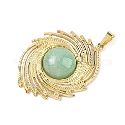 Естественный зеленый авантюрин подвески STAS-B109-01G-15