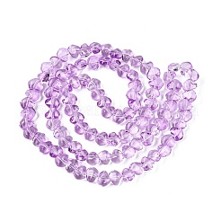 Peinture de cuisson perles de verre transparentes brins&nbsp;GLAA-Q109-01A-03