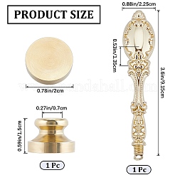 1 шт. пустая восковая печать AJEW-CP0007-07