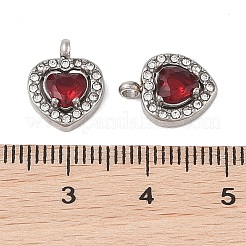 Anhänger aus 304 Edelstahl mit Zirkonia&nbsp;STAS-A076-02P-03