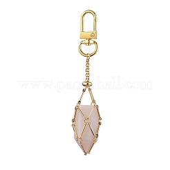 2 pz 2 stili di catene in ottone con catenelle e decorazioni pendenti in pietra&nbsp;HJEW-JM02034-01