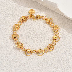 Модные латунные круглые бусины браслеты для женщин&nbsp;YB1680