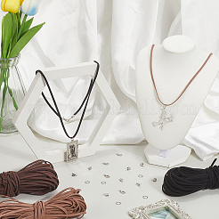 Наборы для самостоятельного изготовления ожерелий/браслетов из искусственной замши&nbsp;KK-SP0004-01