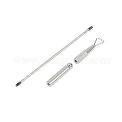 201 нержавеющая сталь двухголовый пушер для кутикулы инструменты для ногтей&nbsp;LS-STAS-R161-01P