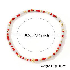 Böhmische Armbänder aus Glasperlen und dehnbarem Messing für Damen&nbsp;TI8364-1