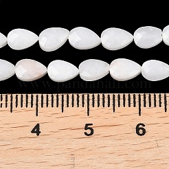 Натуральный белый лунный камень бисер пряди&nbsp;G-A303-A01-01