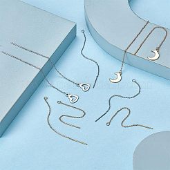 20 пара 2-х цветных сережек из нержавеющей стали 304&nbsp;STAS-SC0004-17