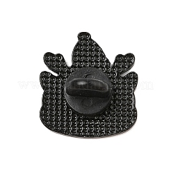 クリスマステーマの亜鉛合金エナメルピン バックパック 服用ブローチ  クリスマス帽子をかぶった鹿  23x21.5mm&nbsp;LS-JEWE-R003-01EB-02