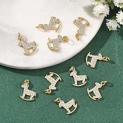 Messing klare Zirkonia Charms&nbsp;XGRQ3P271-569G