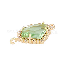 Позолоченные латунные подвески с прозрачным фианитом&nbsp;KK-L218-002G-03