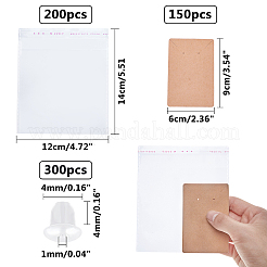 Картонные бумажные карточки для ожерелья и сережек DIY-PH0028-14