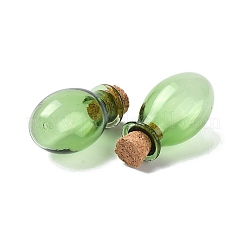 Ovale Glaskorkenflaschenverzierung&nbsp;X1-AJEW-O032-03F