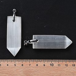 Натуральные селенит большие кулоны&nbsp;G-M091-01F