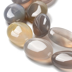 Серые натуральные бусины из агата  G-L164-A-37