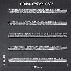 5 шт. 1-х видовая акриловая скалка DIY-PH0003-40