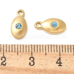 304 Edelstahl mit Strass-Anhängern&nbsp;STAS-Q345-15G-03