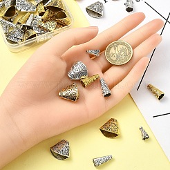 50 шт. 5 стиля конус из сплава с апетальным лепестком&nbsp;FIND-YW0006-39