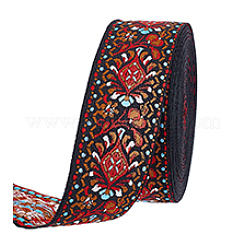 10 ярд винтажной жаккардовой полиэстеровой ленты&nbsp;SRIB-PH0001-78B