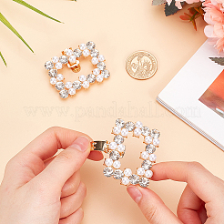 2 Stück Legierungs-Strass-Schuhdekorationen&nbsp;FIND-CP0002-33B