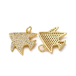 Pendentifs avec zircon cubiques à micro-pavés en laiton&nbsp;KK-A271-03H-G