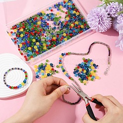 1050шт 10 вида стеклянных бусин GLAA-YW0004-19B