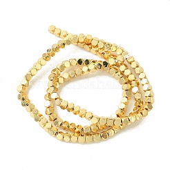 Гальванические нити из синтетических немагнитных гематитовых бусин G-H020-H01-02