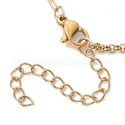 Браслеты из нержавеющей стали 304 в виде коробочек и канцелярских скрепок для женщин&nbsp;BJEW-JB13344