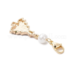 10 шт. подвесные украшения из эмалевого сплава для рождественской елки HJEW-JM03817