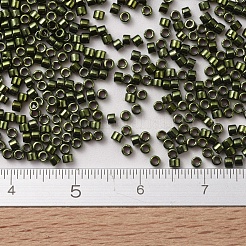 MIYUKIデリカビーズ小  シリンダー  日本製シードビーズ  15/0  （dbs0011)メタリックオリーブ  1.1x1.3mm  穴：0.7mm  約35000PCS /ボトル  10 G /ボトル&nbsp;SEED-JP0008-DBS0011