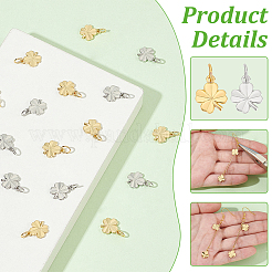 40шт 2 цвета латунные подвески&nbsp;KK-BC0014-04