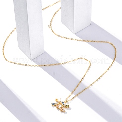 925 серебряная подвеска в виде созвездия с разноцветными кубическими цирконами&nbsp;STER-R009-01G-12