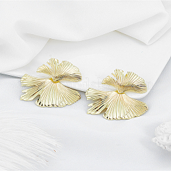 1 пара серег-гвоздиков из сплава&nbsp;EJEW-LP0007-105G