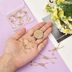 Изготовление 10шт. латунных браслетов-слайдеров&nbsp;KK-BBC0020-73