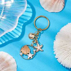 Брелок с подвеской из эмали из сплава KEYC-JKC00800-03