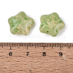 Cuentas de vidrio opaco Picasso&nbsp;SEED-N012-08E