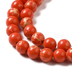 Синтетические имперские нитки из бисера яшмы&nbsp;G-I199-35-6mm-D