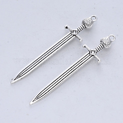 Тибетский сплав стиля большие кулоны TIBE-R316-137AS-RS