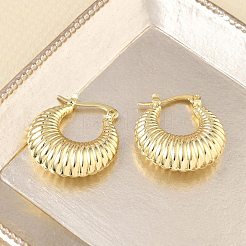 Pendientes de aro de latón para las mujeres&nbsp;KK-CBAD851-42G